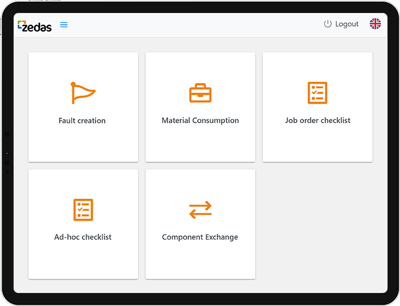 zedas-asset-ipad-fault-creation-material-consumption-checklist-component-exchange